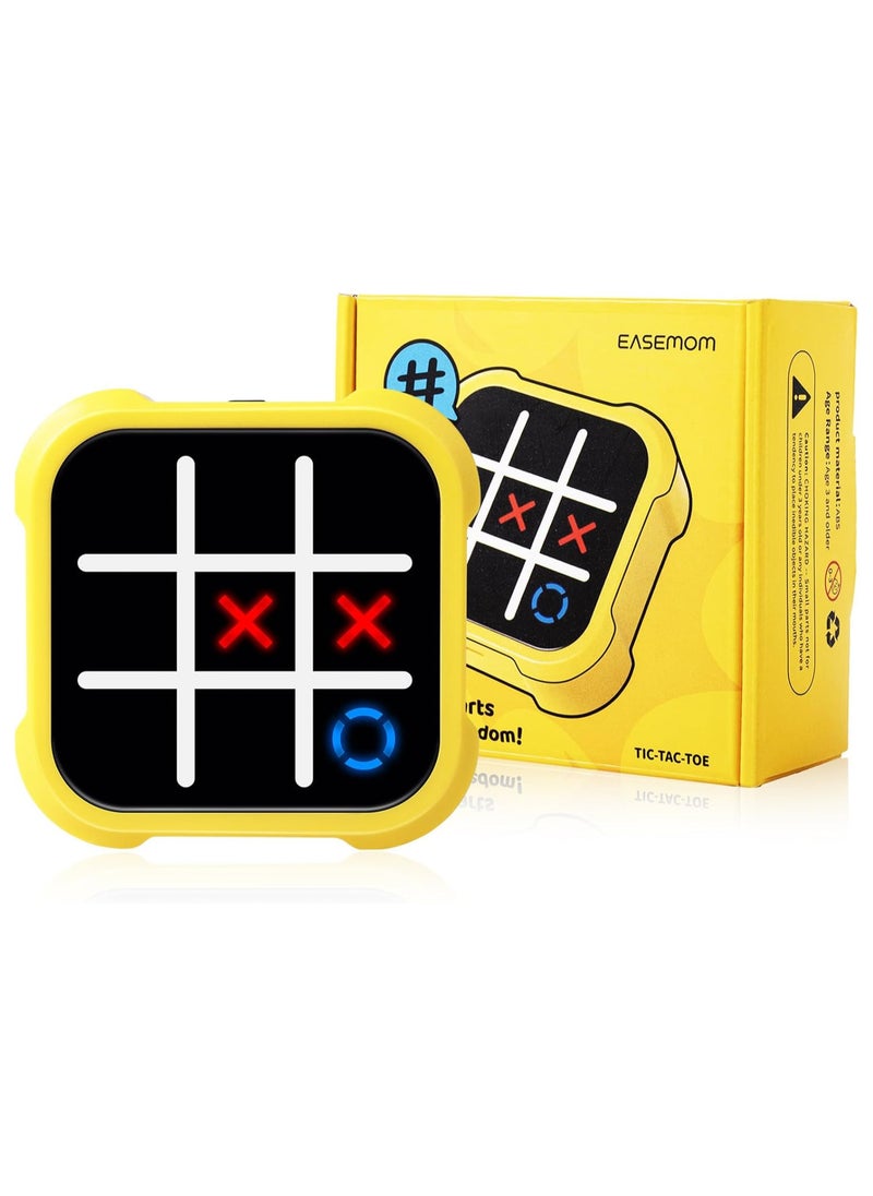 Handheld Electric Puzzle Game Console - Tic Tac Toe Game Educational Road Trip Activities for Kids - Board Games, Juegos para Niños - Ideal Birthday for Kids and Adults