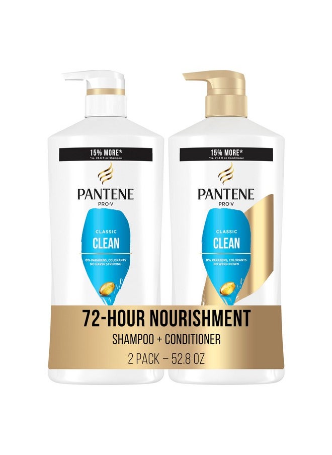 Pantene Shampoo, Conditioner and Hair Treatment Set, Classic Clean