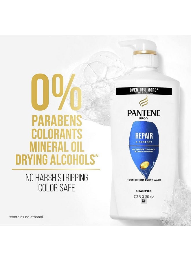 Pantene Shampoo, Conditioner and Hair Treatment Set, Repair & Protect for Damaged Hair, Safe for Color-Treated Hair