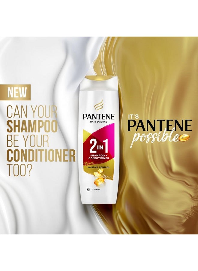 Pantene Advanced Hairfall Solution, 2in1 Anti-Hairfall Shampoo & Conditioner for Women, 340ML