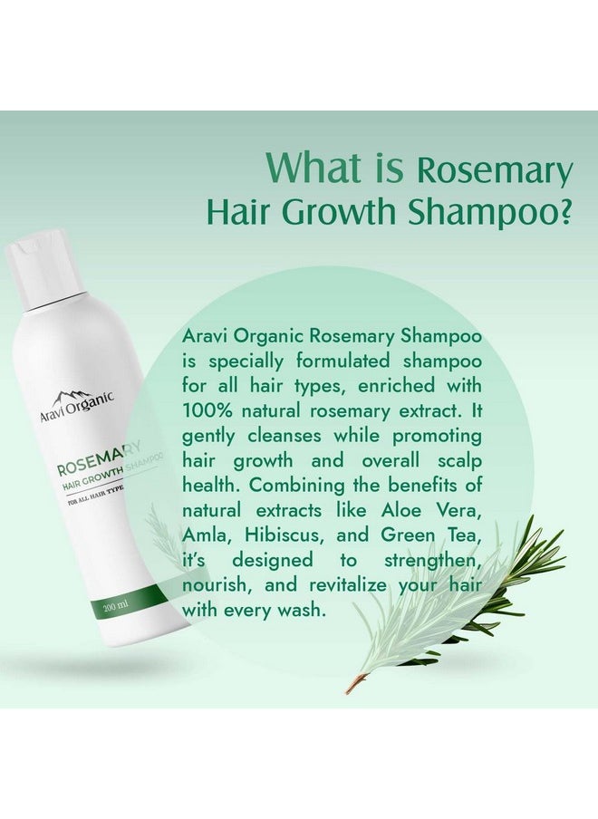 Rosemary Hair Growth Shampoo And Conditioner Combo | Reduces Hair Fall & Strengthens Hair | For Men & Women - Pack Of 2