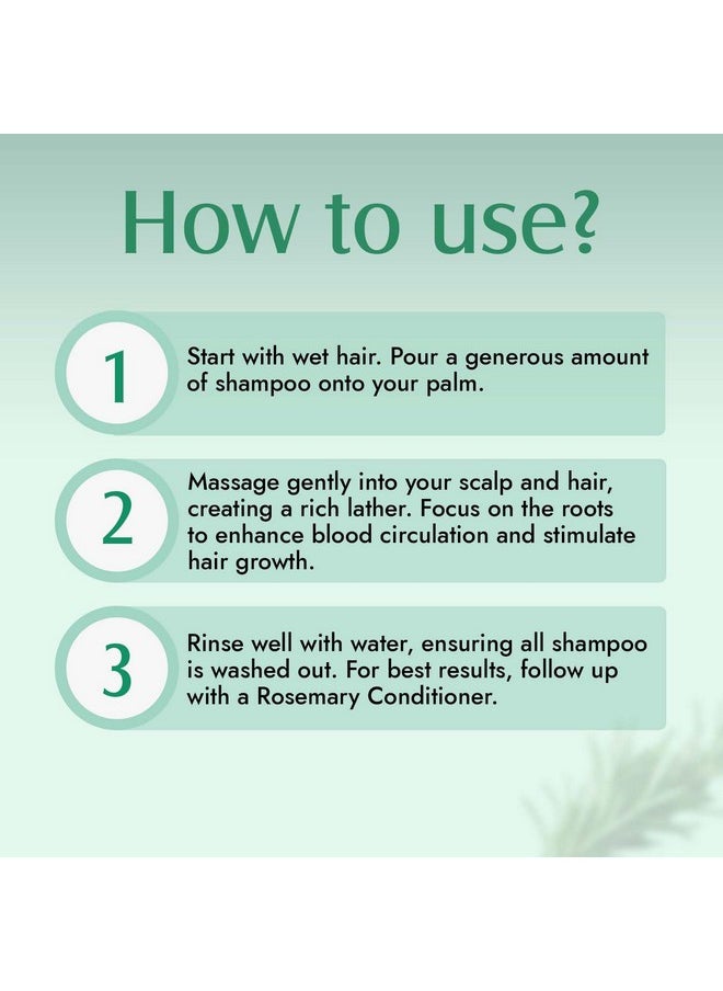 Rosemary Hair Growth Shampoo And Conditioner Combo | Reduces Hair Fall & Strengthens Hair | For Men & Women - Pack Of 2