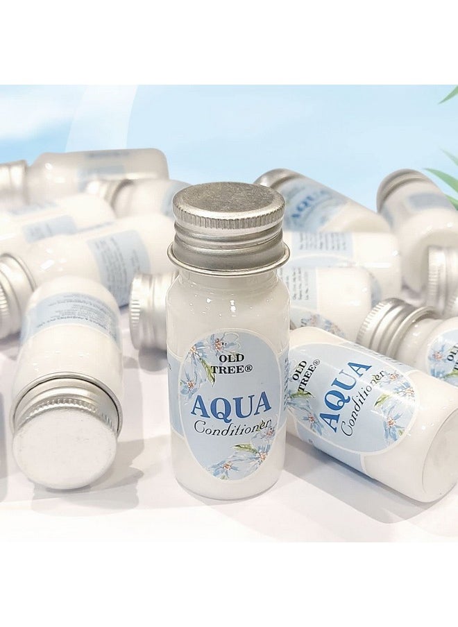 Old Tree Aqua Hair Conditioner Toiletries Kit 35ml - (Set of 50 Pcs) | Travel Size Conditioner Kit for Travelling, Hotel, Guest House | Hotel Amenities and Accessories for Dry & Fizzy Hair