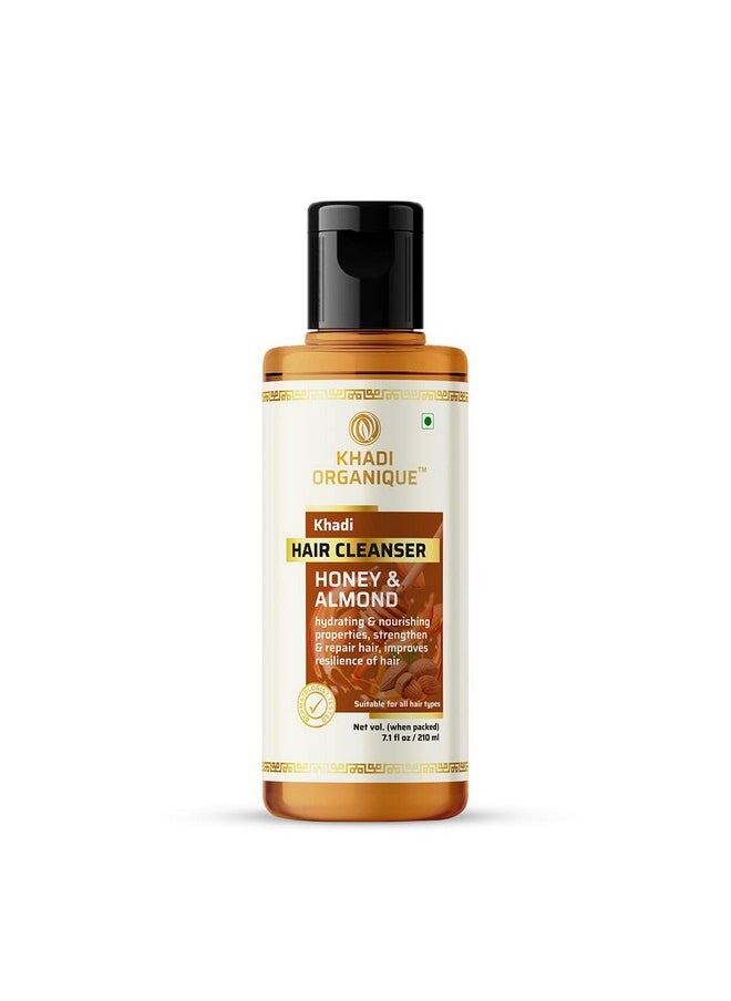 Khadi Organique Honey & Almond Herbal Hair Cleanser-210Gms