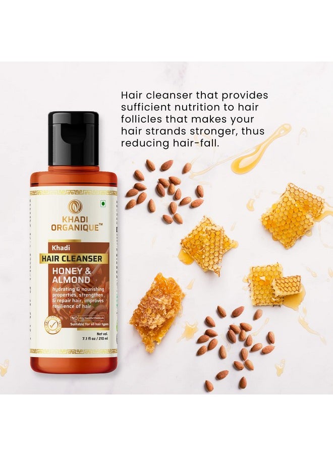 Khadi Organique Honey & Almond Herbal Hair Cleanser-210Gms