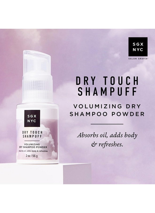 High Ridge SGX NYC Dry Touch Shampuff - Volumizing Dry Shampoo Powder That Absorbs Excess Oil - Non Aerosol Dry Shampoo - Fresh and Bouncy Hair - 2 oz