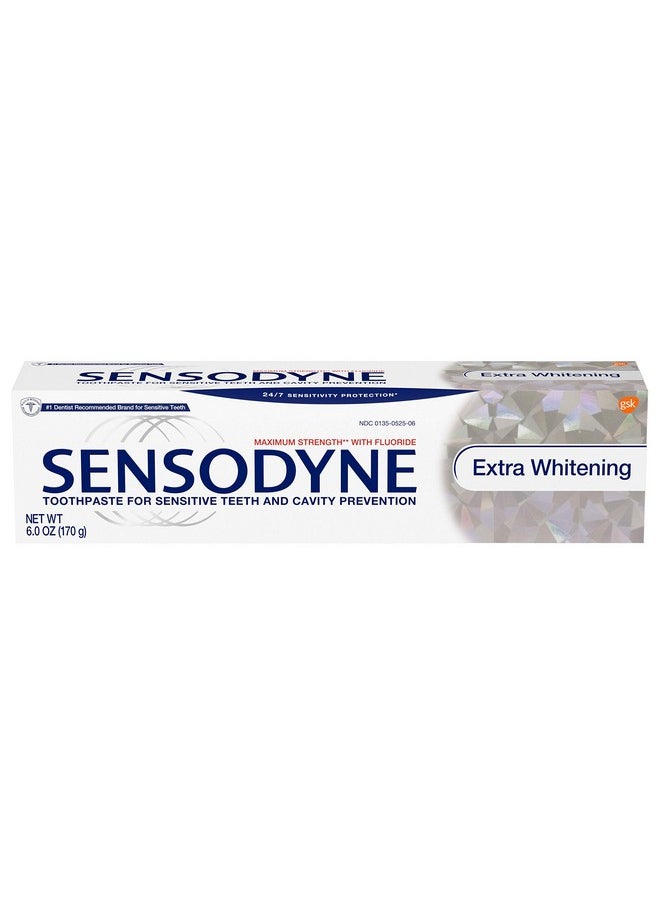 Sensodyne Extra Whitening Toothpaste 6 oz (Pack of 4)