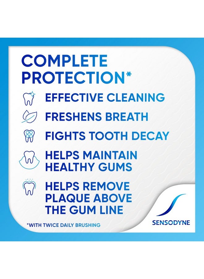 Sensodyne Complete Protection Sensitive Toothpaste For Gingivitis, Sensitive Teeth Treatment, Extra Fresh - 3.4 Ounces (Pack of 2)