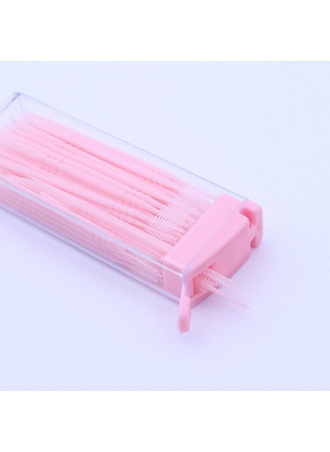 Healifty 200pcs Dental Plastic Toothpicks Double Head Cotton Swabs Oral Care Tooth Sticks