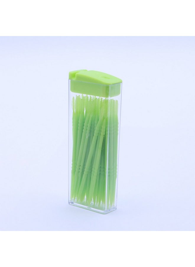 Healifty 200pcs Dental Plastic Toothpicks Double Head Cotton Swabs Oral Care Tooth Sticks