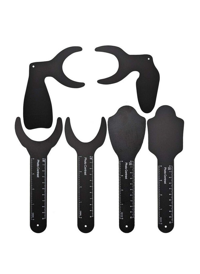 6 Sizes Dental Oral Image Contraster Palatal Photographic Black Background Board