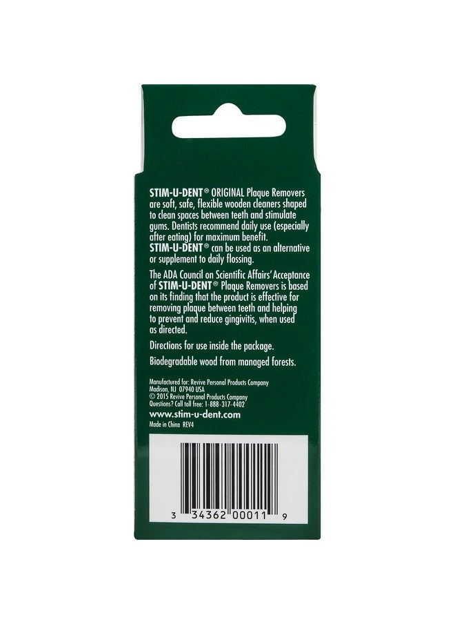 Stim-U-Dent Original, The Un-Plastic Plaque Removers, Mint-Flavored, 200 Count Box (Pack of 6)