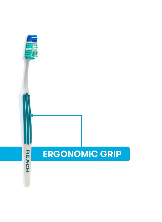 REACH Advanced Design Adult Toothbrush, Soft, 7 Count