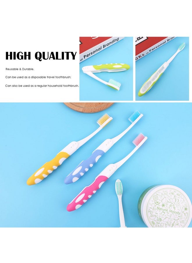 EasyHonor Travel Toothbrush Bulk, Folding Toothbrush with Toothbrush Box,Soft Potable Travel Size Toothbrush, Individually Wrapped Toothbrush for Travel Camping School Home Supplies.(12 Pcs)