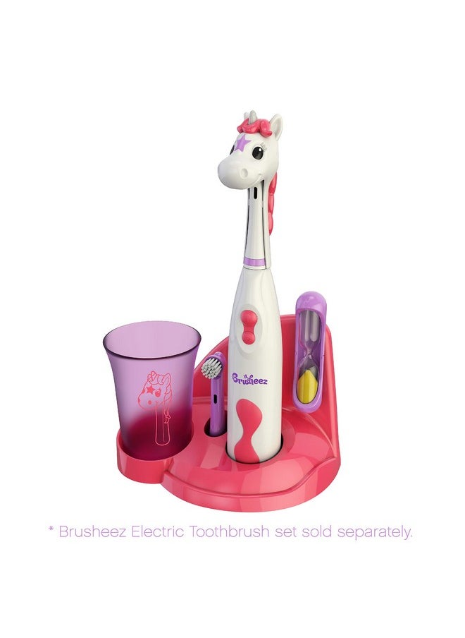 Brusheez Electronic Toothbrush Replacement Brush Heads 2 Pack (Sparkle The Unicorn)