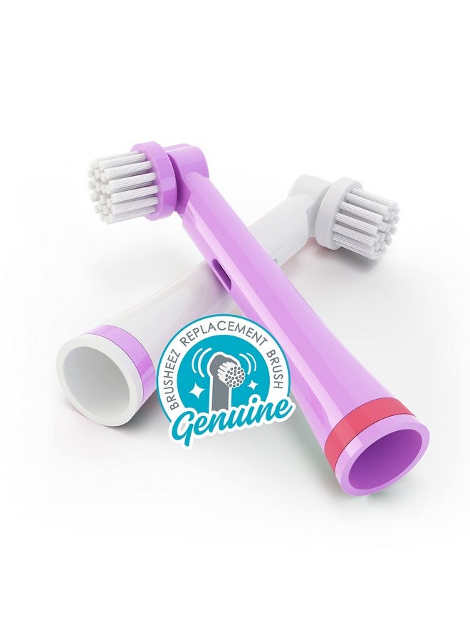 Brusheez Electronic Toothbrush Replacement Brush Heads 2 Pack (Sparkle The Unicorn)