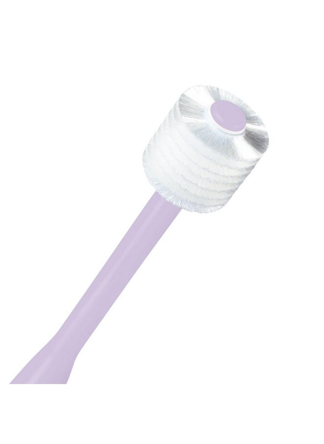 Brilliant Oral Care Expectant Mom Toothbrush, a Pregnancy Must Have with Gentle, Extra Soft Bristles, Round Head for Sensitive Teeth and Gums, Lilac, 1 Pack