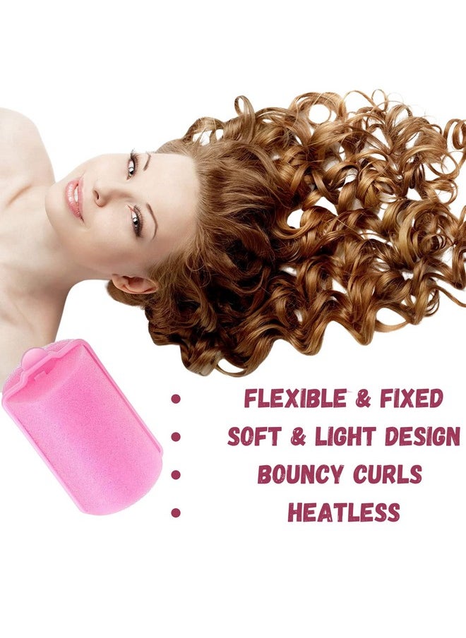 SISTER Foam Sponge Roller Heatless Hair Curler 12 Pcs Curls Roller Tools Wave Formers Hair Curls Overnight Curls Hair Styler Tool Set Hair Waver Hair Curlers Without Heat