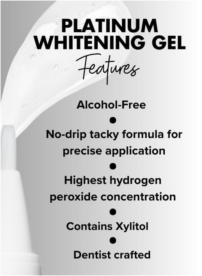 intelliWHITE Platinum Whitening Pen & Mouth Guard- Teeth Whitening Treatment, Removes Stains, Safe for Veneers, Tooth Caps & Crowns, Non-Toxic, Vegan, Cruelty & Paraben Free, Made In The USA, 1ea