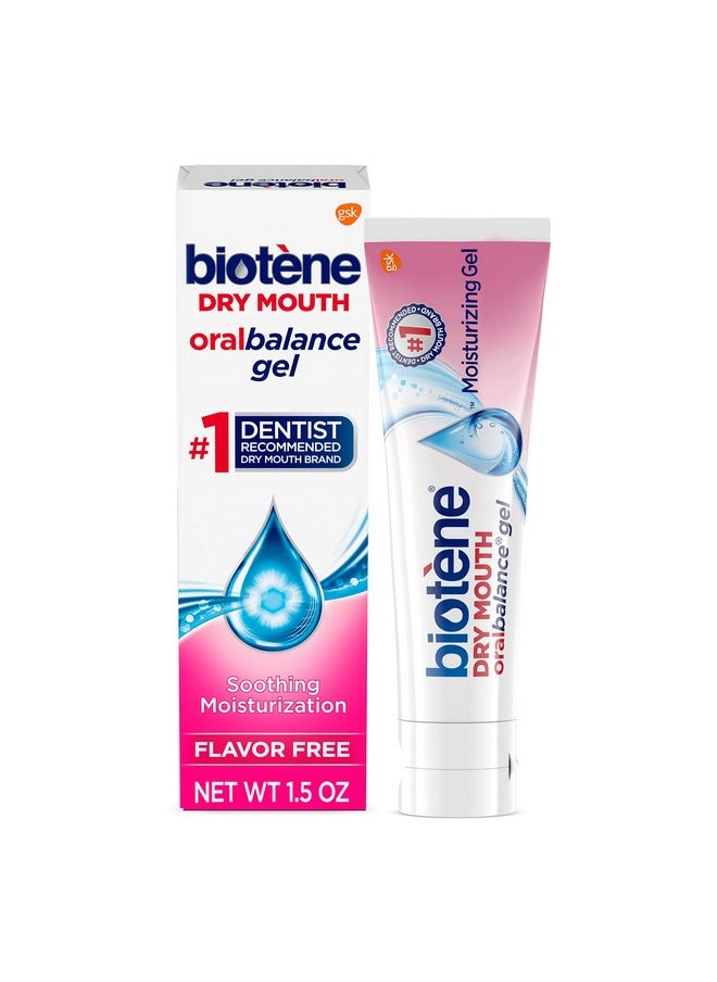 biotène Oral Balance Moisturizing Gel, Alcohol Free Gel and Dry Mouth Gel, Flavor Free, 1.5 Oz