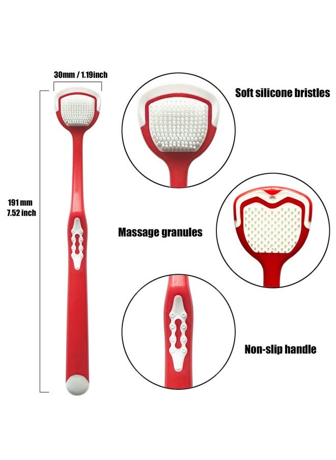 Tongue Cleaner, Tongue Brush, Tongue Scraper, Tongue Cleanser, Tongue Scraper Brush, Tongue Scraper Cleaner, Tongue Brushes, Helps Fight Bad Breath, 4 Tongue Scrapers, 4 Pack