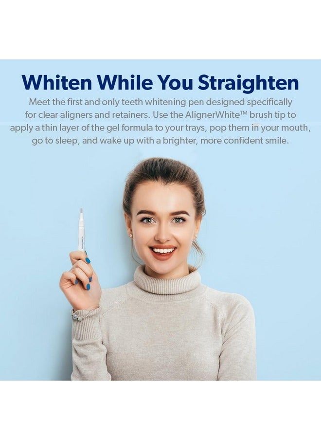 EverSmile AlignerWhite Teeth Whitening Pen | for Clear Aligners and Retainers, Aligner Whitener, Gel Whitening Pen in Fresh Mint. Twist, Apply and Smile!