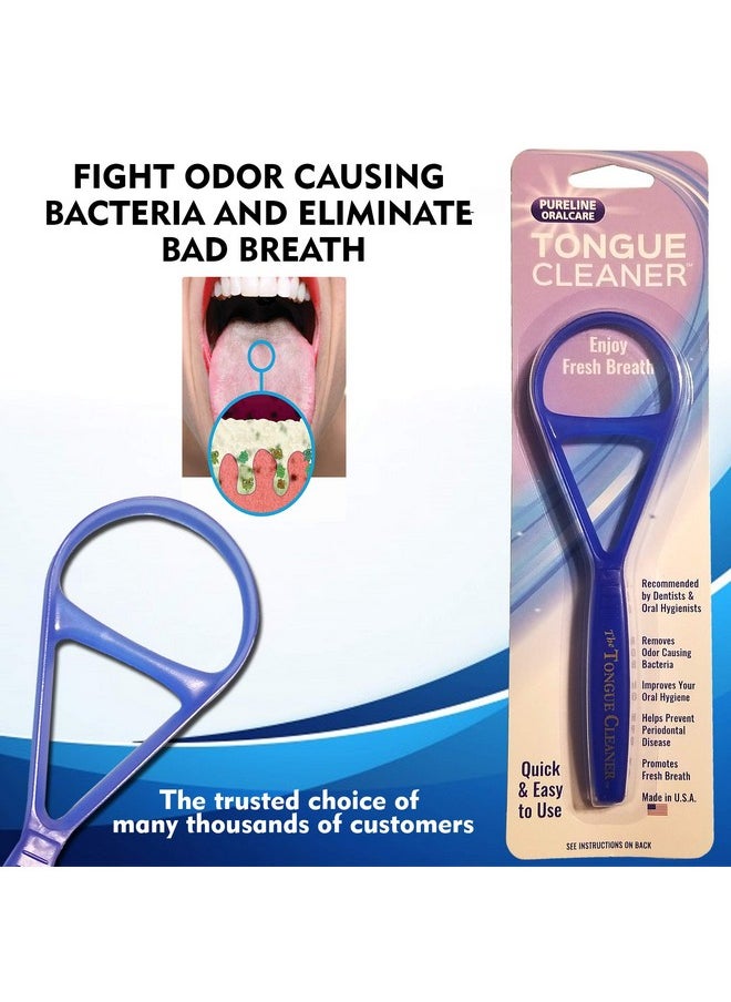 Tongue Scraper Cleaner - the Tongue Cleaner - End Bad Breath and Freshens Breath - Eliminate Bad Breath - Bad Breath Treatment (Color May Vary)