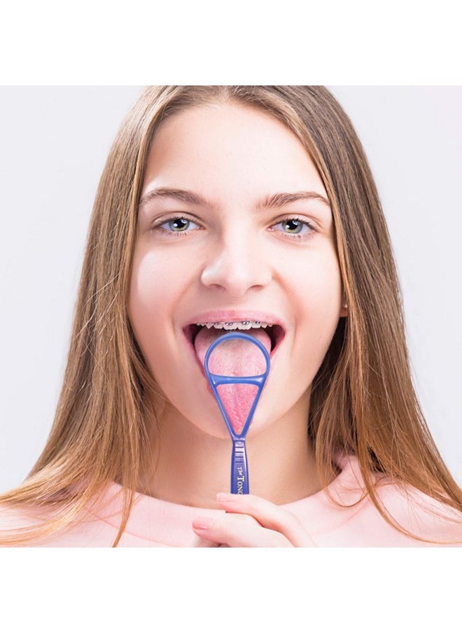 Tongue Scraper Cleaner - the Tongue Cleaner - End Bad Breath and Freshens Breath - Eliminate Bad Breath - Bad Breath Treatment (Color May Vary)