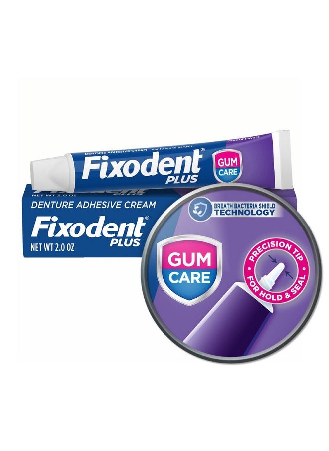 Fixodent Plus Denture Adhesive Cream 2 oz (Pack of 3)