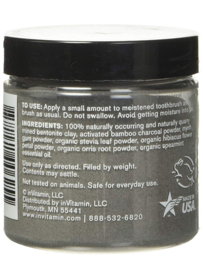 InVitamin Natural Whitening Activated Charcoal Powder for Teeth and Gums (Spearmint)