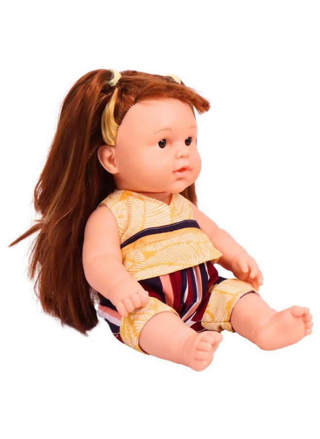 Toyshine 14 Inches Realistic Look Button Press Talking Toy Baby Doll for Kids Adorable Toy for Ages 1 2 3