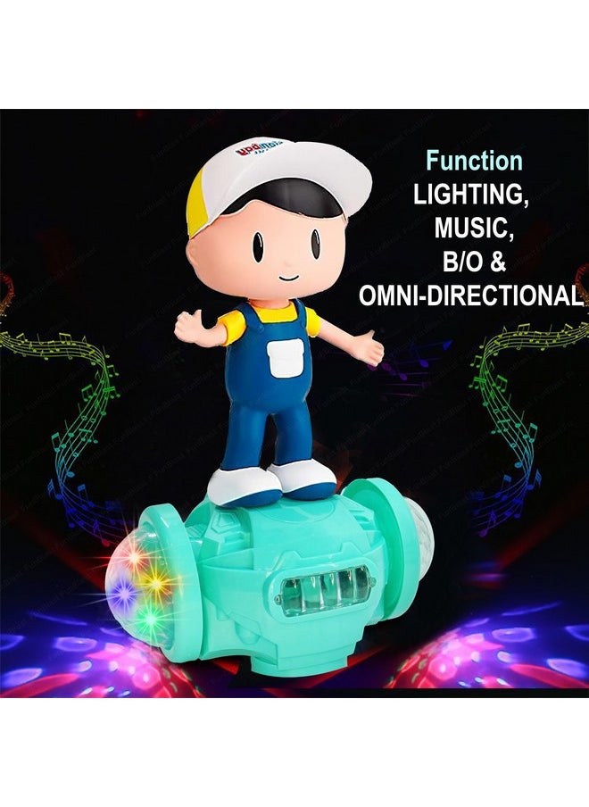 FunBlast Dancing Robot Toy for Kids, Bump & Go Musical Toy, 360 Degree Rotation with Universal Wheel, Robot Boy Toy for Kids with 3D Flashing Lights for 3+ Year Old Kids, Boys, Girls (Multicolor)