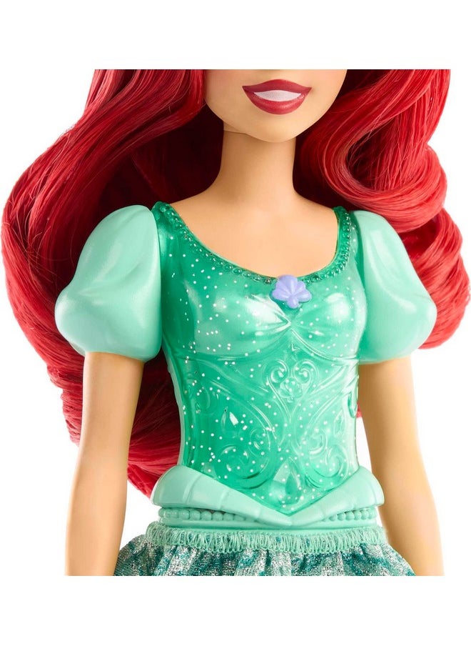 Mattel Disney Princess Toys, Ariel Fashion Doll, Sparkling Look with Red Hair, Blue Eyes & Tiara Accessory, Inspired by The Little Mermaid Movie