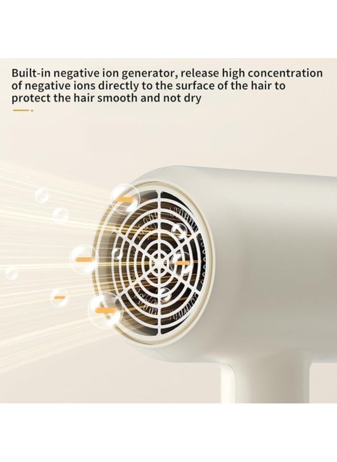 Air 7 Hair Dryer, One-Key Switch, Hot/Cold Air, High Wind Power, Lightweight, Portable