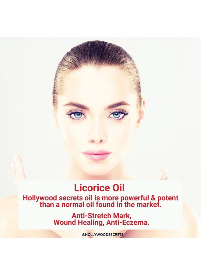 Organic Pure Liquorice Mulethi Licorice Oil Skin Brightening Hair Growth 100 Ml