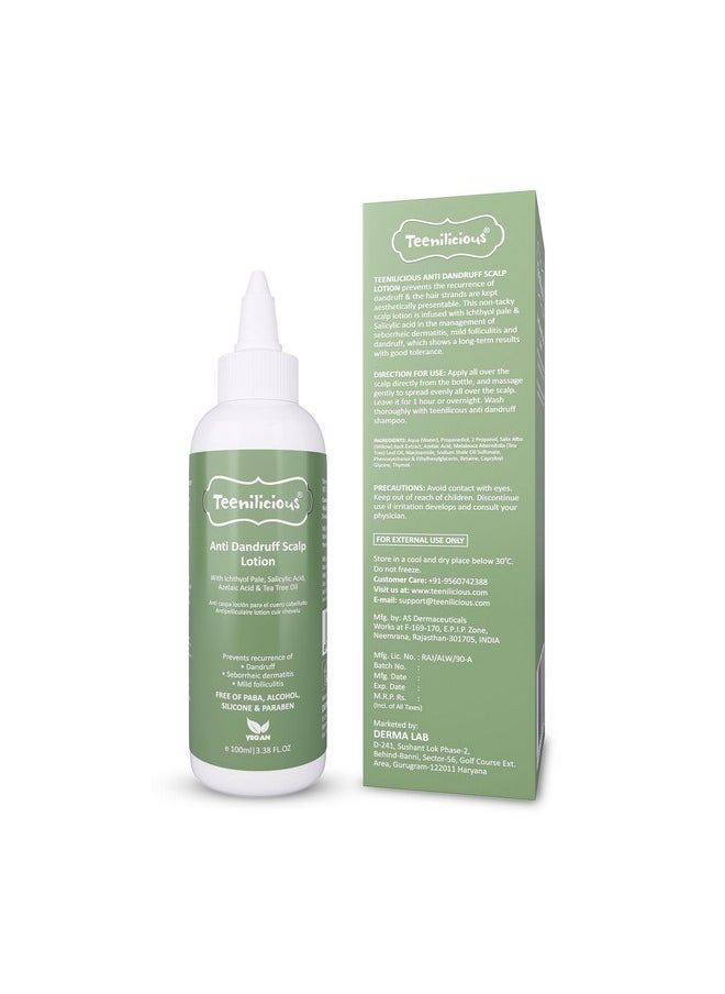 Teenilicious Anti-Dandruff Scalp Lotion With Azelaic Acid & Tea Tree Oil For Folliculitis 100ml