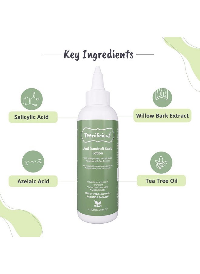 Teenilicious Anti-Dandruff Scalp Lotion With Azelaic Acid & Tea Tree Oil For Folliculitis 100ml