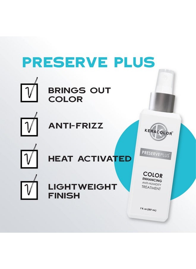 KERACOLOR Preserve Plus Color Enhancing Anti-Humidity Treatment, Prevents Frizz, Heat Protectant, 7 fl. oz.