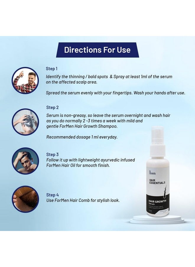 Formen Hair Growth Serum For Men | With 3% Redensyl, 2% Procapil, Caffeine, Follicusan, Kopexil | Reduce Hair Fall, Nourish Scalp, Hair Growth Treatment - 60 Ml (Pack Of 1), 80 Grams