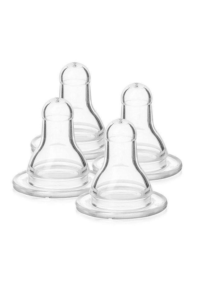 Evenflo Classic Fast Flow Silicone Nipples 4 ea, Clear