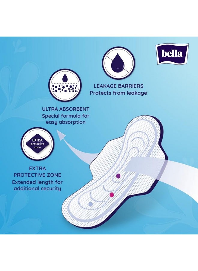 Bella Classic Maxi Softi Pads For Women | Sanitary Napkins | For Sensitive Skin | 28 Cm Long | With Wings | Breathable | For Rash Free Period | Comfort Cussion | Pack Of 2 | 15 Pcs Each