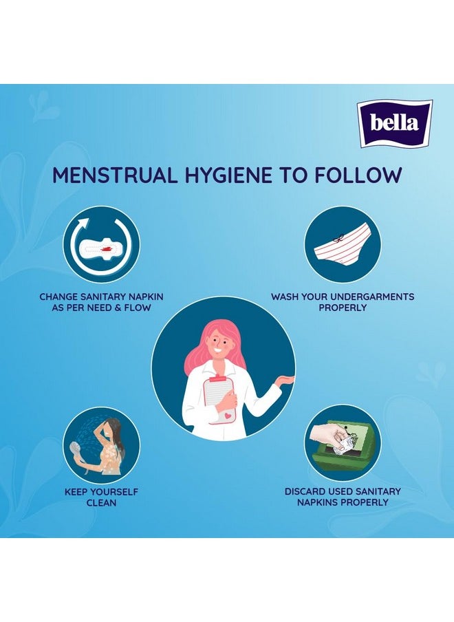Bella Classic Maxi Softi Pads For Women | Sanitary Napkins | For Sensitive Skin | 28 Cm Long | With Wings | Breathable | For Rash Free Period | Comfort Cussion | Pack Of 2 | 15 Pcs Each