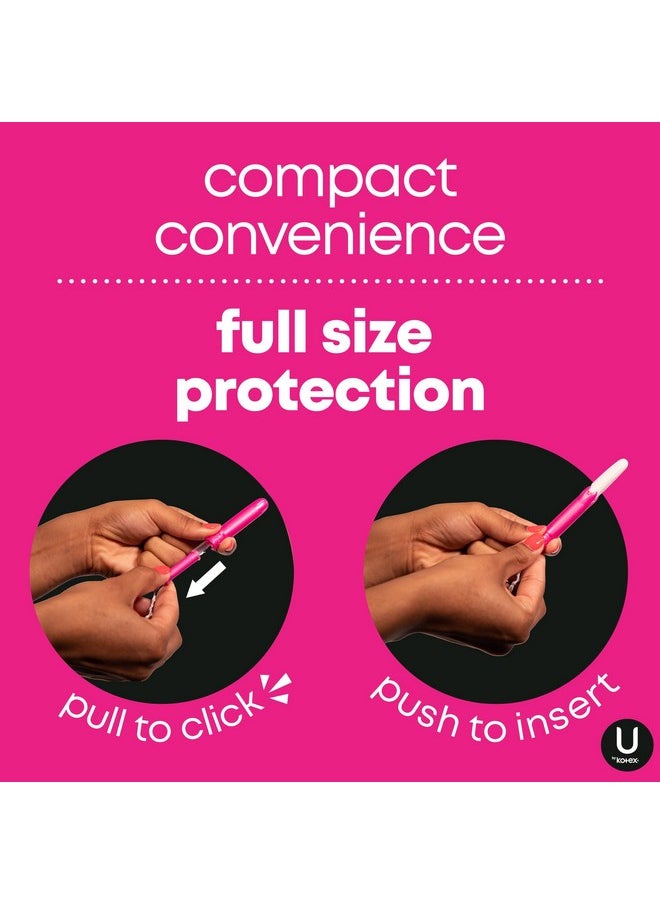 U by Kotex Tampons, Click Compact, Super Plus Absorbency, Unscented, 45 Count