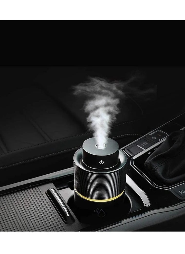 USB Car Diffuser Essential Oil Aromatherapy Mini Portable Humidifier 7 Colors LED Lights for Vehicle Office Travel Home