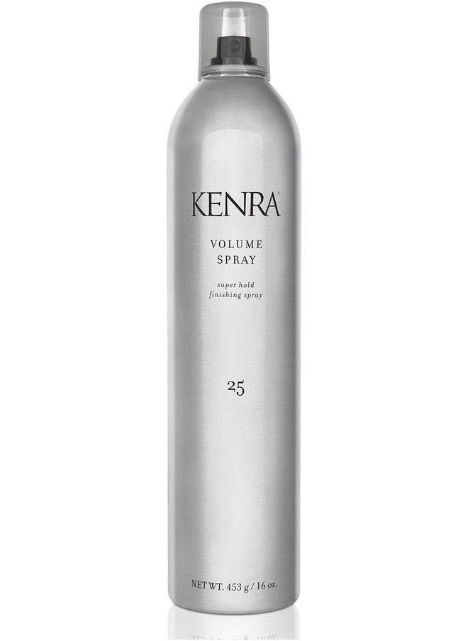 Kenra Volume Spray 25 50% | Super Hold Finishing & Styling Hairspray | Flake-free & Fast-drying | Wind & Humidity Resistance | All Hair Types | 16 oz