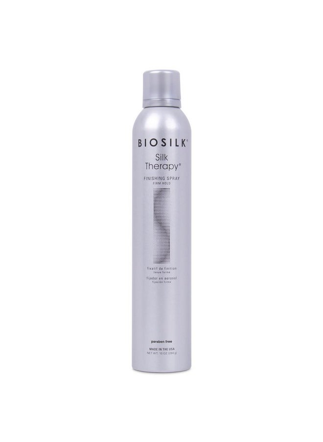 BioSilk Silk Therapy Finishing Spray Firm Hold, Strong-Hold Hairspray For Long-Lasting Styles, Sulfate, Paraben, & Cruelty-Free, 10 Oz