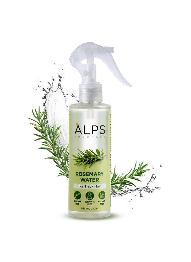 Alps Goodness Rosemary Water Spray For Hair Growth (200 ml) | Hair Spray for Regrowth | Rosemary Hair Mist | Adds Shine | Helps Reduce Hairfall | Strengthens Hair | Suitable For All Hair Types