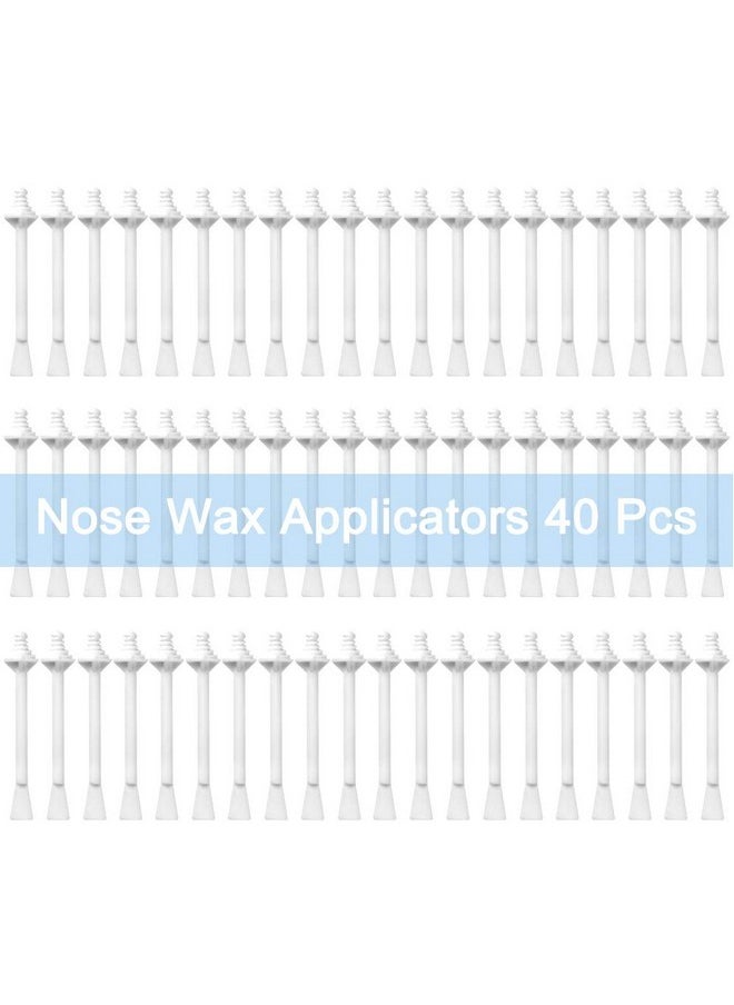 OAKEER Hair Remover 40 Pcs Nose Wax Sticks for Nostril Nasal Cleaning Ear Hair Removal