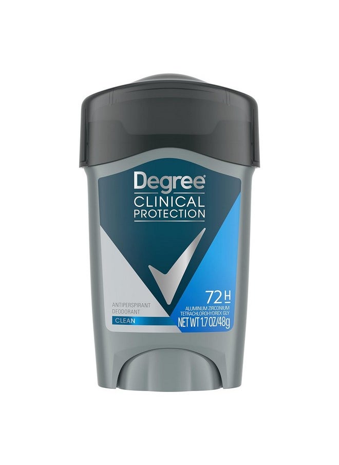 Degree Men Clean Clinical Antiperspirant Deodorant 1.7 oz (Pack of 6)