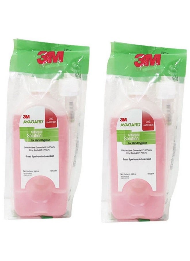 3M AVAGARD 500ML-CHG HANDRUB-PINK(PACK OF 2 PIECE)